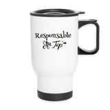 Mug isotherme - Responsable au Top - Sans BPA - Cadeau Original - Cadeau Personnalisable - Cadeaux-Positifs.com -blanc-taille unique-