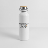 Gourde isotherme - Urgentiste au top - 3 tailles - Cadeau Durable - Cadeau Personnalisable - Cadeaux-Positifs.com -blanc-500 ml-