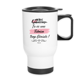Mug isotherme - Merci tu es une Tutrice trop Géniale - Cadeau Durable - Cadeau Personnalisable - Cadeaux-Positifs.com -blanc-taille unique-