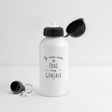 Gourde - Une Éduc trop Géniale - Sans BPA - Cadeau Original - Cadeau Personnalisable - Cadeaux-Positifs.com -blanc-500 ml-