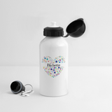 Gourde - Bichette (Coeur) - Sans BPA - Cadeau Unique & Tendre - Cadeau Personnalisable - Cadeaux-Positifs.com -blanc-500 ml-