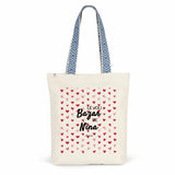 Tote Bag Premium - Le joli Bazar de Nina - 2 Coloris - Cadeau Durable - Cadeau Personnalisable - Cadeaux-Positifs.com -Bleu-