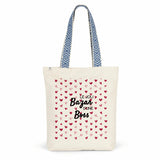 Tote Bag Premium - Le joli Bazar d'une Boss - 2 Coloris - Durable - Cadeau Personnalisable - Cadeaux-Positifs.com -Bleu-
