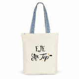 Tote Bag Premium - EJE au Top - 2 Coloris - Cadeau Durable - Cadeau Personnalisable - Cadeaux-Positifs.com -Bleu-
