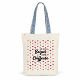 Tote Bag Premium - Le joli Bazar d'une Coiffeuse - 2 Coloris - Cadeau Unique - Cadeau Personnalisable - Cadeaux-Positifs.com -Bleu-