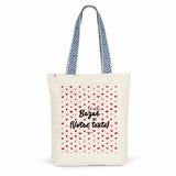 Tote Bag Premium à personnaliser - Le Joli Bazar de XXX - 2 Coloris - Cadeau Personnalisable - Cadeau Personnalisable - Cadeaux-Positifs.com -Bleu-