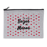 Pochette - Le Joli Bazar de Manou - 2 Coloris - Cadeau responsable - Cadeau Personnalisable - Cadeaux-Positifs.com -Gris-