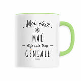 Mug - Maé est trop Géniale - 6 Coloris - Cadeau Original - Cadeau Personnalisable - Cadeaux-Positifs.com -Vert-