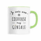 Mug - Une Coiffeuse trop Géniale - 6 Coloris - Cadeau Original - Cadeau Personnalisable - Cadeaux-Positifs.com -Vert-