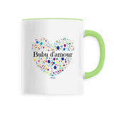 Mug - Bubu d'amour (Coeur) - 6 Coloris - Cadeau Unique & Tendre - Cadeau Personnalisable - Cadeaux-Positifs.com -Vert-