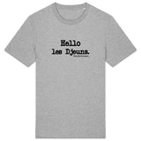 Tshirt - Hello les Djeuns - Anachronique - Cadeau Original & Drôle - Cadeau Personnalisable - Cadeaux-Positifs.com -Gris-XS-