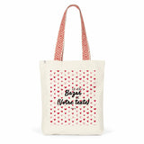 Tote Bag Premium à personnaliser - Le Joli Bazar de XXX - 2 Coloris - Cadeau Personnalisable - Cadeau Personnalisable - Cadeaux-Positifs.com -Rouge-