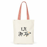 Tote Bag Premium - EJE au Top - 2 Coloris - Cadeau Durable - Cadeau Personnalisable - Cadeaux-Positifs.com -Rouge-