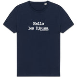 Tshirt - Hello les Djeuns - Anachronique - Cadeau Original & Drôle - Cadeau Personnalisable - Cadeaux-Positifs.com -Marine-XS-
