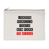Pochette TA VILLE - Cadeau Personnalisable - Cadeaux-Positifs.com -Naturel-