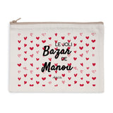 Pochette - Le Joli Bazar de Manou - 2 Coloris - Cadeau responsable - Cadeau Personnalisable - Cadeaux-Positifs.com -Naturel-
