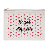 Pochette - Le joli Bazar d'Amélie - 2 Coloris - Cadeau Tendre - Cadeau Personnalisable - Cadeaux-Positifs.com -Naturel-