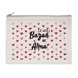 Pochette - Le joli Bazar de Alma - 2 Coloris - Cadeau Tendre - Cadeau Personnalisable - Cadeaux-Positifs.com -Naturel-