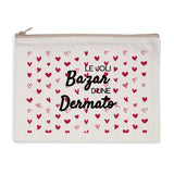 Pochette - Le joli Bazar d'une Dermato - 2 coloris - Cadeau Original - Cadeau Personnalisable - Cadeaux-Positifs.com -Naturel-