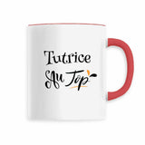 Mug - Tutrice au Top - 6 Coloris - Cadeau Original - Cadeau Personnalisable - Cadeaux-Positifs.com -Rouge-