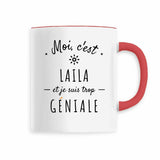 Mug - Laila est trop Géniale - 6 Coloris - Cadeau Original - face_2