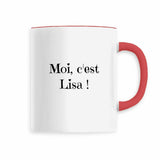 Mug - Moi c'est Lisa - 6 Coloris - Cadeau Original - face_2