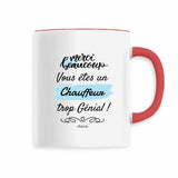 Mug - Merci Chauffeur - 6 Coloris - Cadeau Original - Cadeau Personnalisable - Cadeaux-Positifs.com -Rouge-