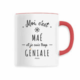 Mug - Maé est trop Géniale - 6 Coloris - Cadeau Original - Cadeau Personnalisable - Cadeaux-Positifs.com -Rouge-