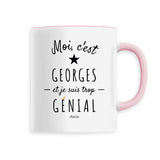 Mug - Georges est trop Génial - 6 Coloris - Cadeau Original - Cadeau Personnalisable - Cadeaux-Positifs.com -Rose-