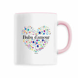 Mug - Bubu d'amour (Coeur) - 6 Coloris - Cadeau Unique & Tendre - Cadeau Personnalisable - Cadeaux-Positifs.com -Rose-