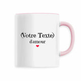 Mug Perso d'amour - Cadeau Personnalisable - Cadeaux-Positifs.com -Rose-