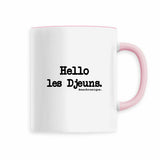 Mug - Hello les Djeuns - Anachronique - 6 Coloris - Cadeau Drôle - Cadeau Personnalisable - Cadeaux-Positifs.com -Rose-