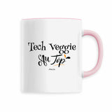 Mug - Tech Veggie au Top - 6 Coloris - Cadeau Original - Cadeau Personnalisable - Cadeaux-Positifs.com -Rose-