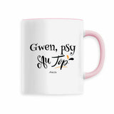 Mug - Gwen, Psy au Top - 6 Coloris - Cadeau Original - Cadeau Personnalisable - Cadeaux-Positifs.com -Rose-