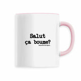 Mug - Salut ça boume? - Anachronique - 6 Coloris - Cadeau Drôle - Cadeau Personnalisable - Cadeaux-Positifs.com -Rose-