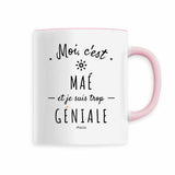 Mug - Maé est trop Géniale - 6 Coloris - Cadeau Original - Cadeau Personnalisable - Cadeaux-Positifs.com -Rose-
