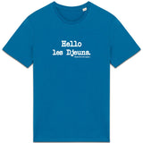 Tshirt - Hello les Djeuns - Anachronique - Cadeau Original & Drôle - Cadeau Personnalisable - Cadeaux-Positifs.com -Bleu-XS-