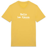 Tshirt - Hello les Djeuns - Anachronique - Cadeau Original & Drôle - Cadeau Personnalisable - Cadeaux-Positifs.com -Jaune-XS-
