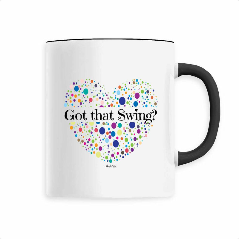 Cadeau anniversaire : Mug - Got that Swing? - 6 Coloris - Cadeau Unique & Tendre - Cadeau Personnalisable - Cadeaux-Positifs.com -Noir-
