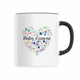 Mug - Bubu d'amour (Coeur) - 6 Coloris - Cadeau Unique & Tendre - Cadeau Personnalisable - Cadeaux-Positifs.com -Noir-
