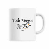 Mug - Tech Veggie au Top - 6 Coloris - Cadeau Original - Cadeau Personnalisable - Cadeaux-Positifs.com -Blanc-