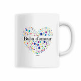 Mug - Bubu d'amour (Coeur) - 6 Coloris - Cadeau Unique & Tendre - Cadeau Personnalisable - Cadeaux-Positifs.com -Blanc-