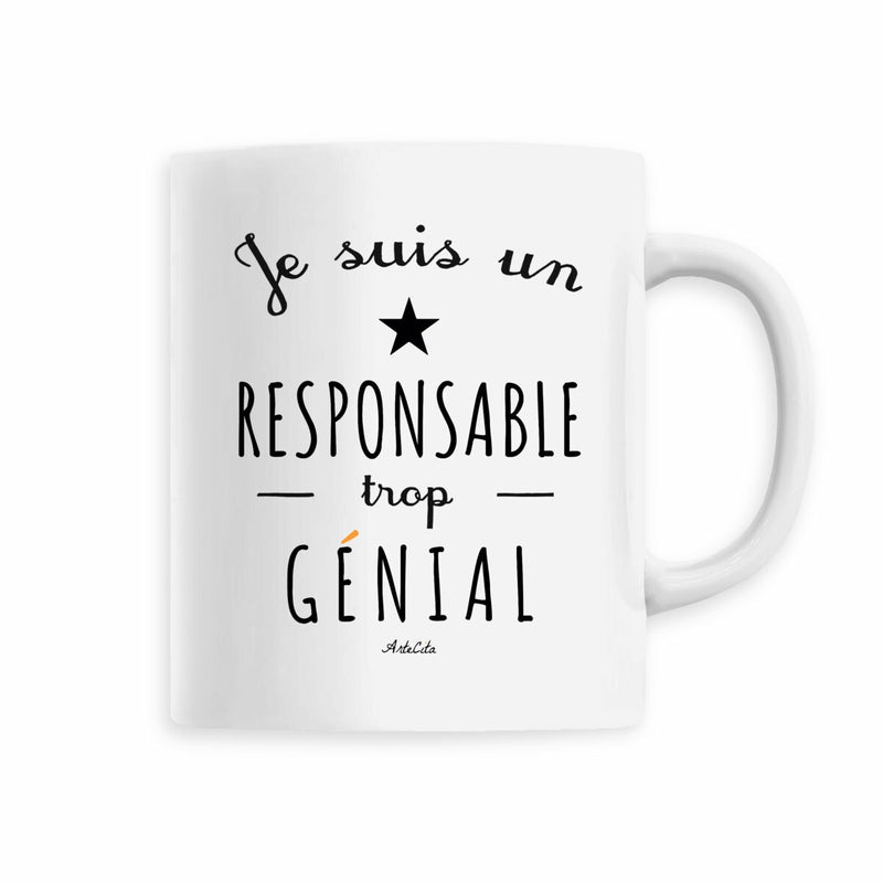 Cadeau anniversaire : Mug - Un Responsable trop Génial - 6 Coloris - Cadeau Original - Cadeau Personnalisable - Cadeaux-Positifs.com -Blanc-