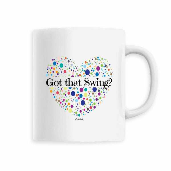 Mug - Got that Swing? - 6 Coloris - Cadeau Unique & Tendre - Cadeau Personnalisable - Cadeaux-Positifs.com -Blanc-