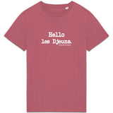 Tshirt - Hello les Djeuns - Anachronique - Cadeau Original & Drôle - Cadeau Personnalisable - Cadeaux-Positifs.com -Rose-XS-