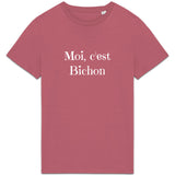 T-Shirt - Moi c'est Bichon - Coton Bio - 8 Coloris - Cadeau Original - Cadeau Personnalisable - Cadeaux-Positifs.com -Rose-XS-