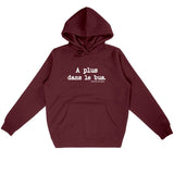 Sweat à capuche - A plus dans le bus - Anachronique - 5 Coloris - Cadeau Drôle - Cadeau Personnalisable - Cadeaux-Positifs.com -Bordeaux-S-