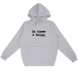 Sweat à capuche - La classe à Dallas - Anachronique - Cadeau Original - Cadeau Personnalisable - Cadeaux-Positifs.com -Gris-S-