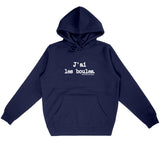 Sweat à capuche - J'ai les boules - Anachronique - 5 Coloris - Cadeau Drôle - Cadeau Personnalisable - Cadeaux-Positifs.com -Marine-S-
