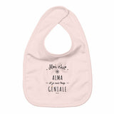 Bavoir - Alma est trop Géniale - 3 Coloris - Cadeau Original - Cadeau Personnalisable - Cadeaux-Positifs.com -Rose-Taille unique-